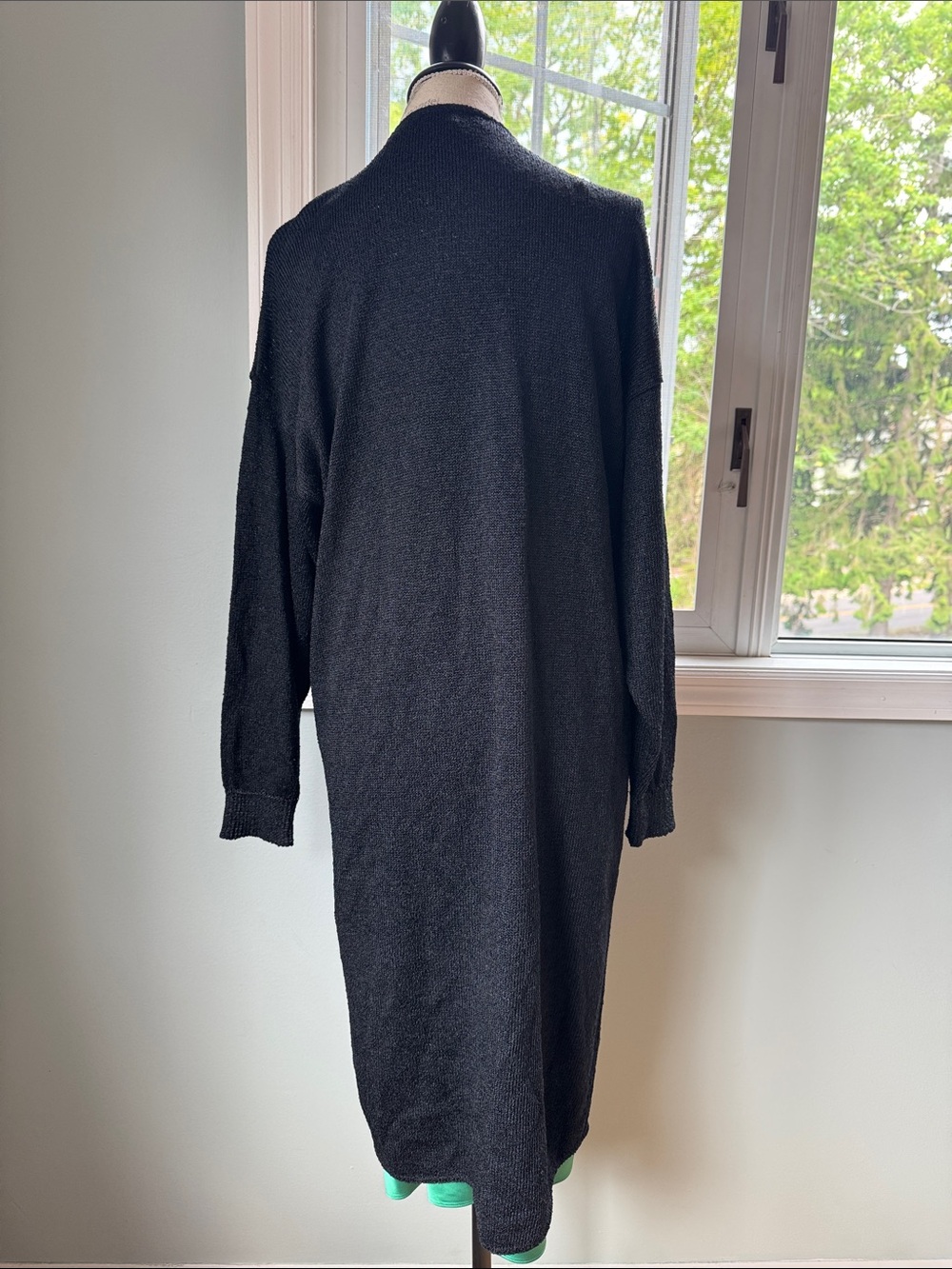 French Rags 80’s 90’s Santana knit vintage long sweater cardigan medium/large - Picture 4 of 6